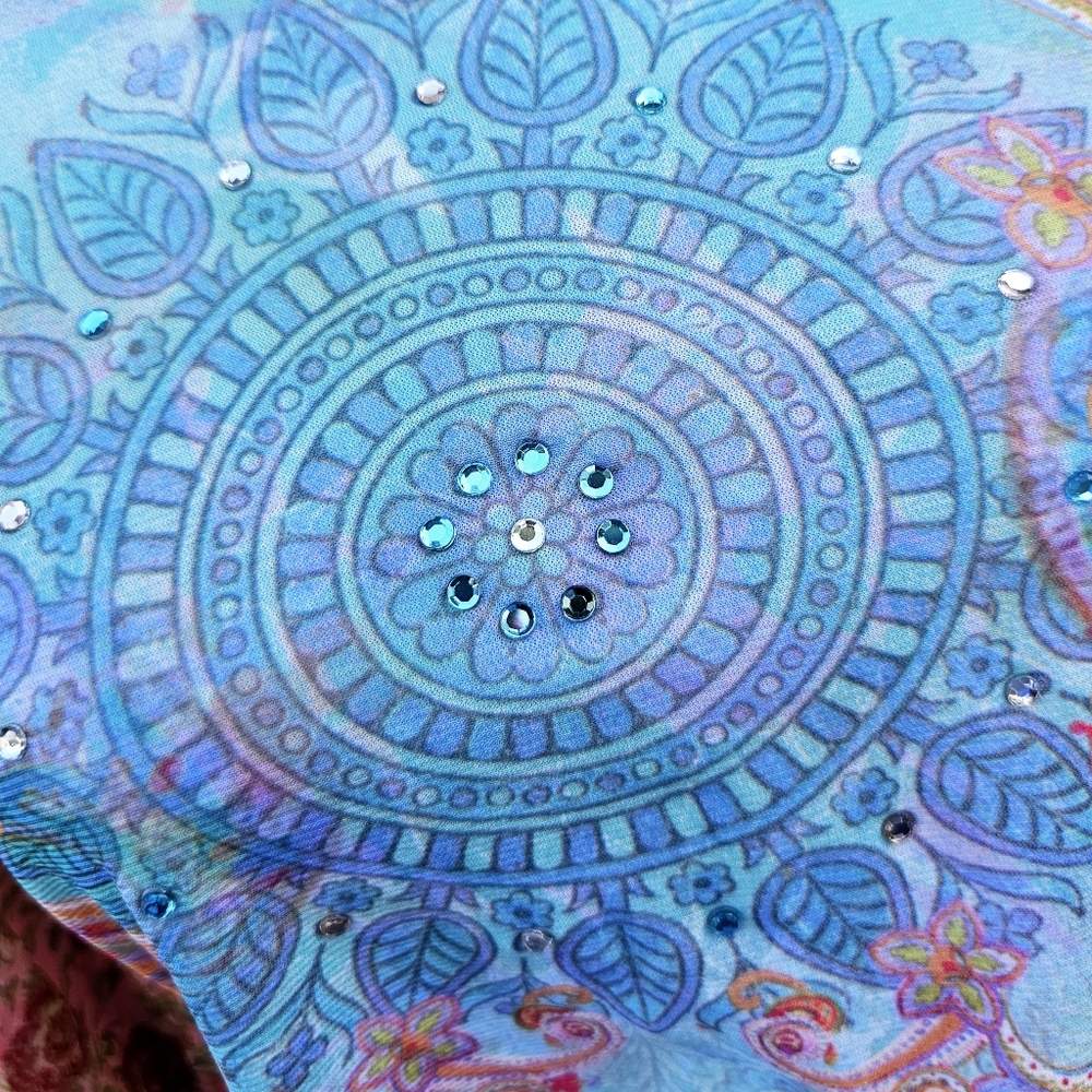 Sparkle & Shimmer Boho Yoga Vibe Blouse - Picture 2 of 6